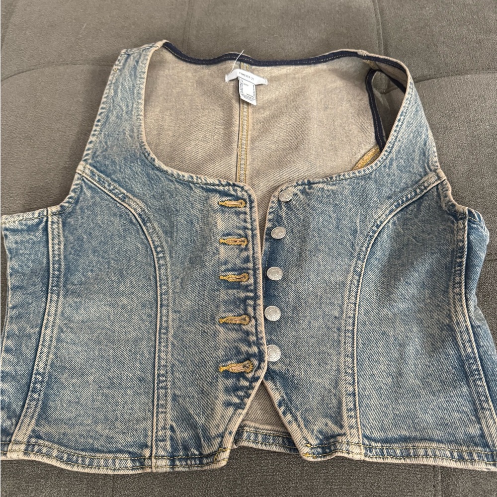 Forever 21 Denim Vest